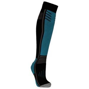 Trespass Unisex Adult Icy Ski Socks / Black/Storm Blue